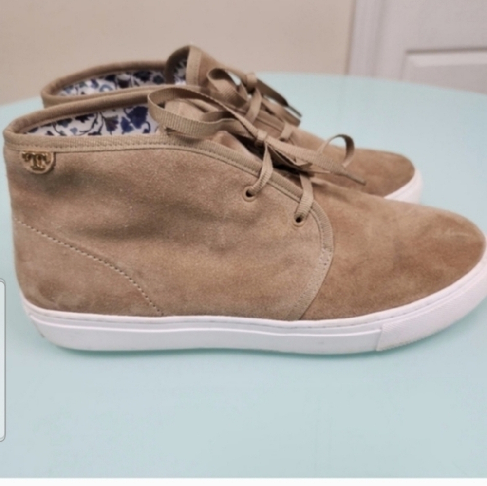 Tory Burch🤩 Suede High-Top Sneakers